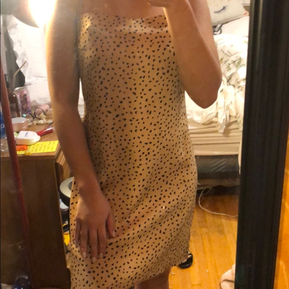 Garage Animal print silk dress